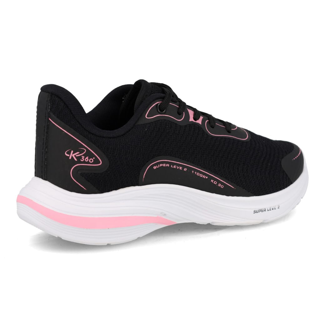 Kidy Tenis 327-1019-2083 Preto-Rosa Chiclete Sint_5__